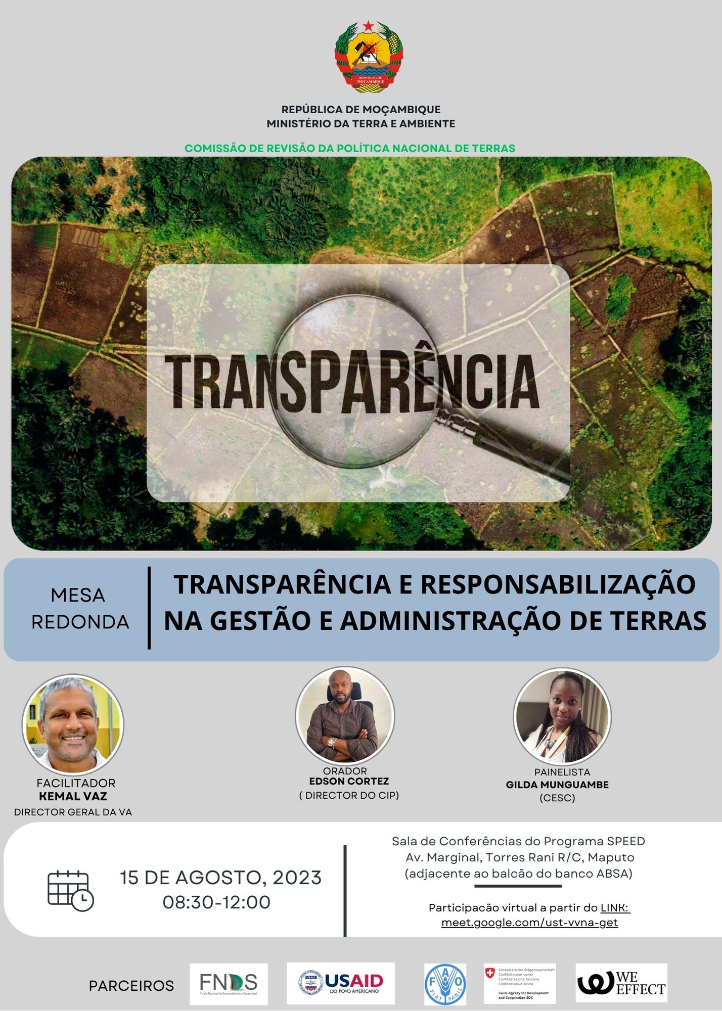 Mesa Redonda: Transparência e Responsabilização na Gestão e Administração de Terras